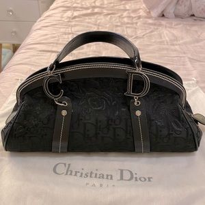 Dior Vintage Floral Diorissimo Bowler Bag